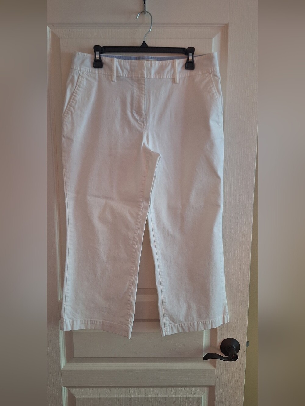 Tommy Hilfiger White Cropped Casual Pants